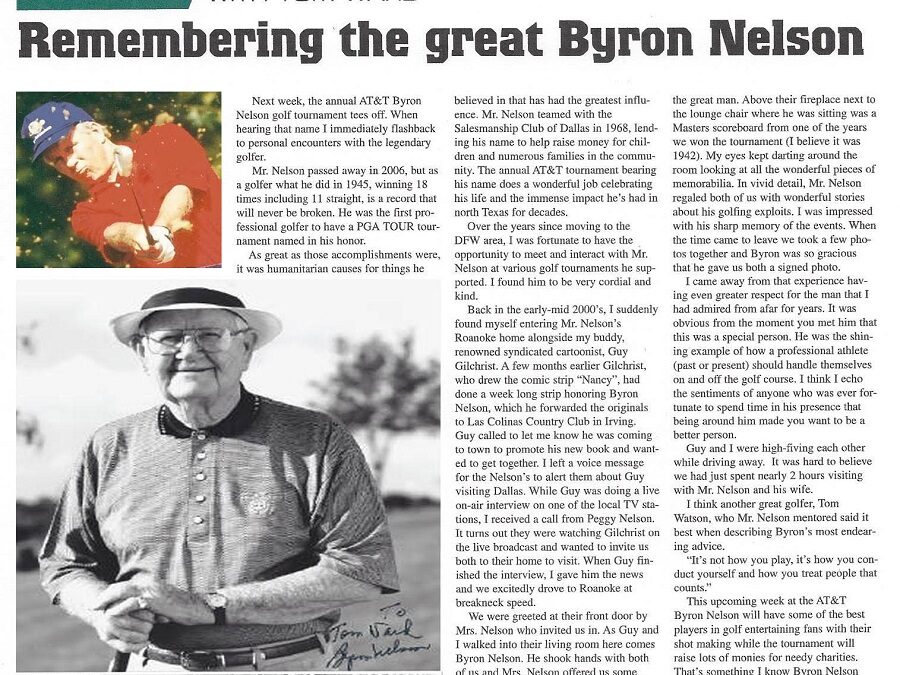 Sports Page Weeky – Tom Ward