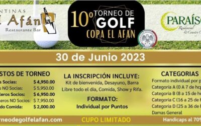 10° Torneo de Golf Copa el Afán