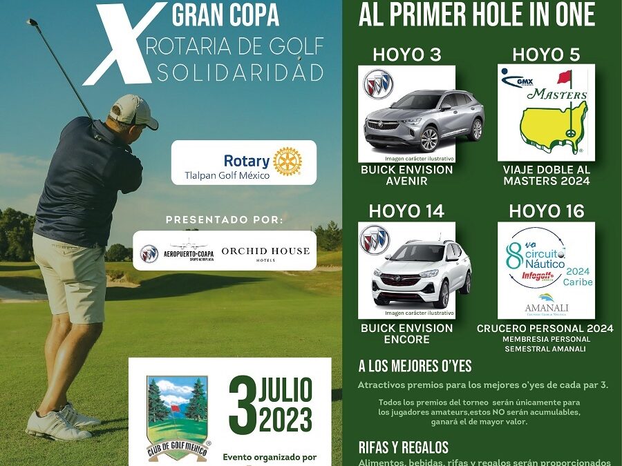X Gran Copa Rotaria de Golf Solidaridad