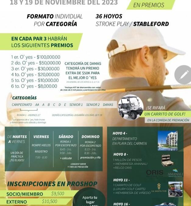Entrevista Leo Bonilla y el 3er. Torneo Anual Paraíso Country Club