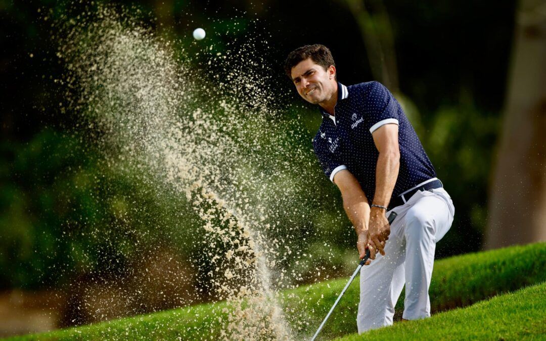 Álvaro Ortiz, primer líder del Jaguar Golf Open 5ta etapa de la GGPM