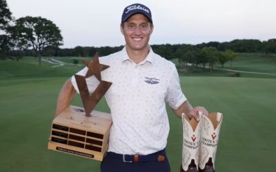 Korn Ferry Tour, el sueco Tim Widing, evidentemente motivado por su primer triunfo