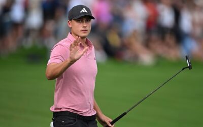 Ludvig Aberg quien lanzó su ataque en los hoyos finales