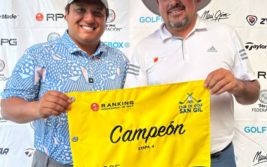 Enrique Cruz triunfa en la Etapa 4 del Ranking Profesional de Golf en el Club de Golf San Gil