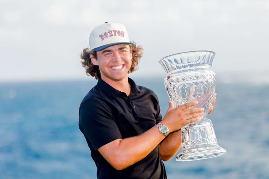 Corales Punta Cana, el torneo espejo del PGA Tour, el sudafricano Garrick Higgo se llevó el triunfo