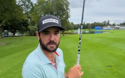 Ángel Hidalgo intentó igualar aquel golpazo de Rory en el 18 con el que ganó el Irish Open de 2016