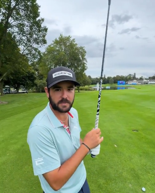 Ángel Hidalgo intentó igualar aquel golpazo de Rory en el 18 con el que ganó el Irish Open de 2016