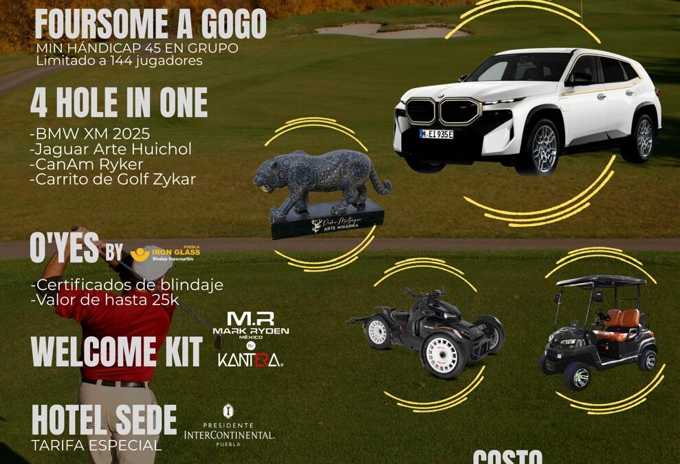 Juega el Torneo de Golf Diamantumm en Puebla