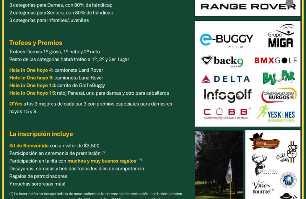 Torneo Interior Club de Golf La Hacienda, Mx
