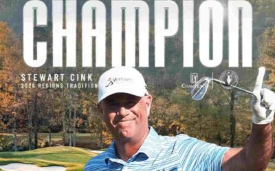 Champions Tour, el estadunidense Stewart Cink ligó su segundo título mayor en forma consecutiva