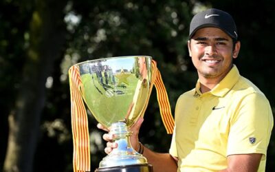 DP World Tour, cuando el joven sudafricano de 22 años, Yurav Premlall, escapó con su primer título