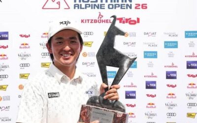 DP World Tour, el japonés Kota Kaneko contó con dos golpes de suerte en la recta final del Austrian Alpine Open
