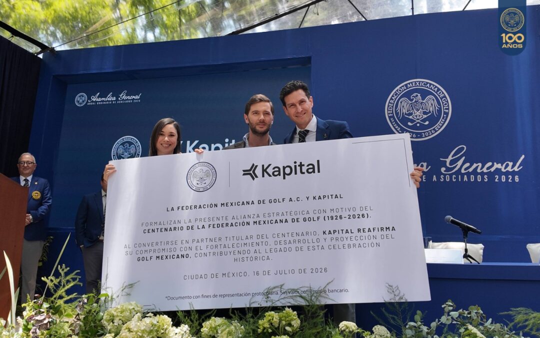 Kapital Grupo Financiero se incorpora como patrocinador de la  Federación Mexicana de Golf